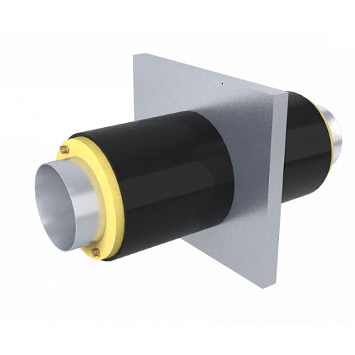 Опора неподвижная вариант А ППУ ПЭ с МЗИ и КВ тип 1 Ст3сп 26,8х2,8х255х16х2500 мм ГОСТ 3262-75
