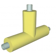 Тройник в ППМ изоляции 89х80х65х180х45,5х395х800 мм ГОСТ Р 56227-2014