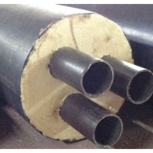 Труба в ППУ изоляции Твин в полиэтиленовой оболочке Ст10 89х4,0х280х4,4х42 мм ГОСТ 10704-91